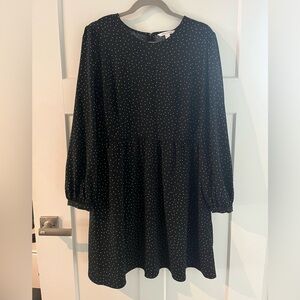 Black & white polka dot dress